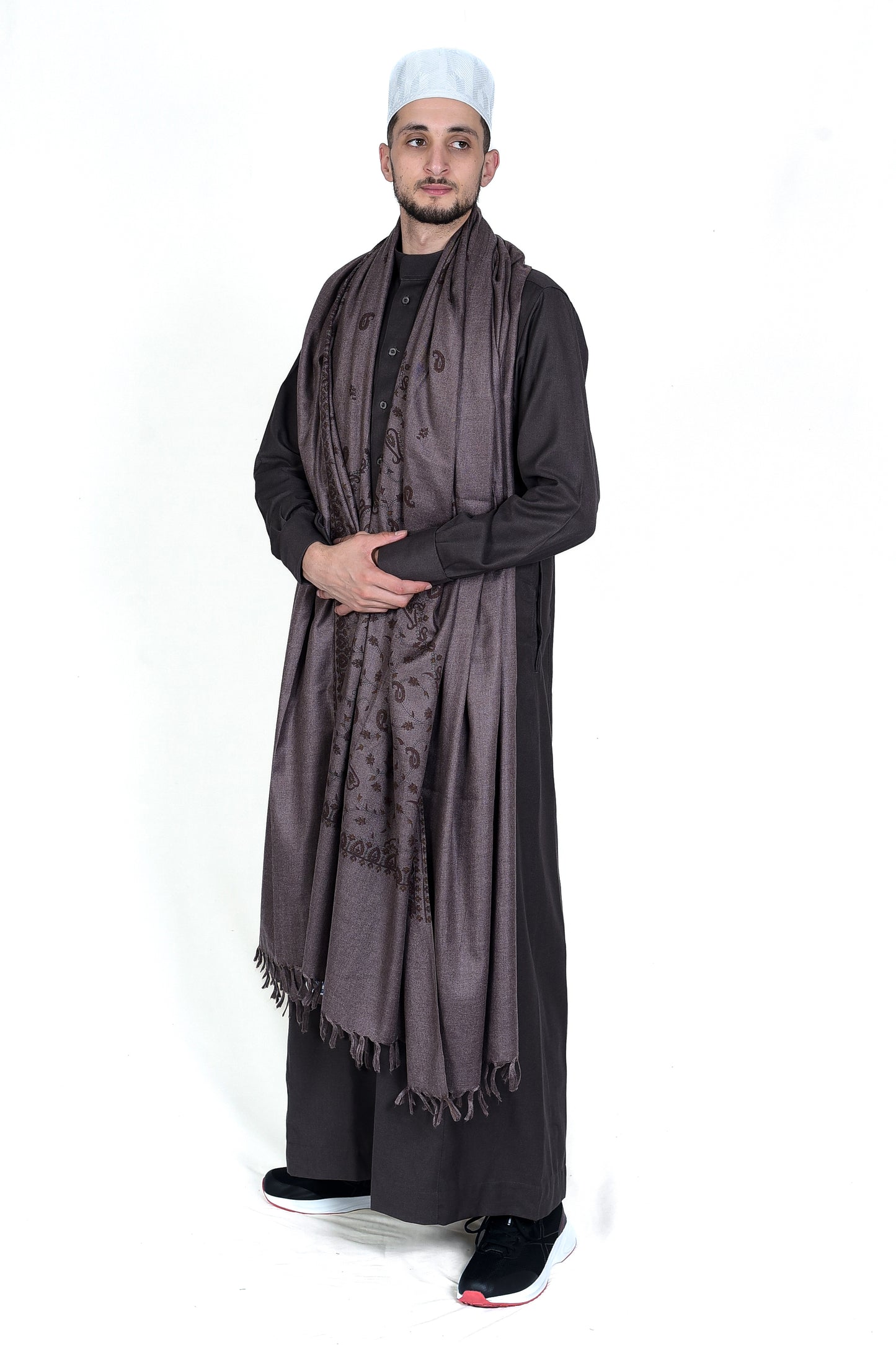 Droush Winter Thobe – Dark Brown