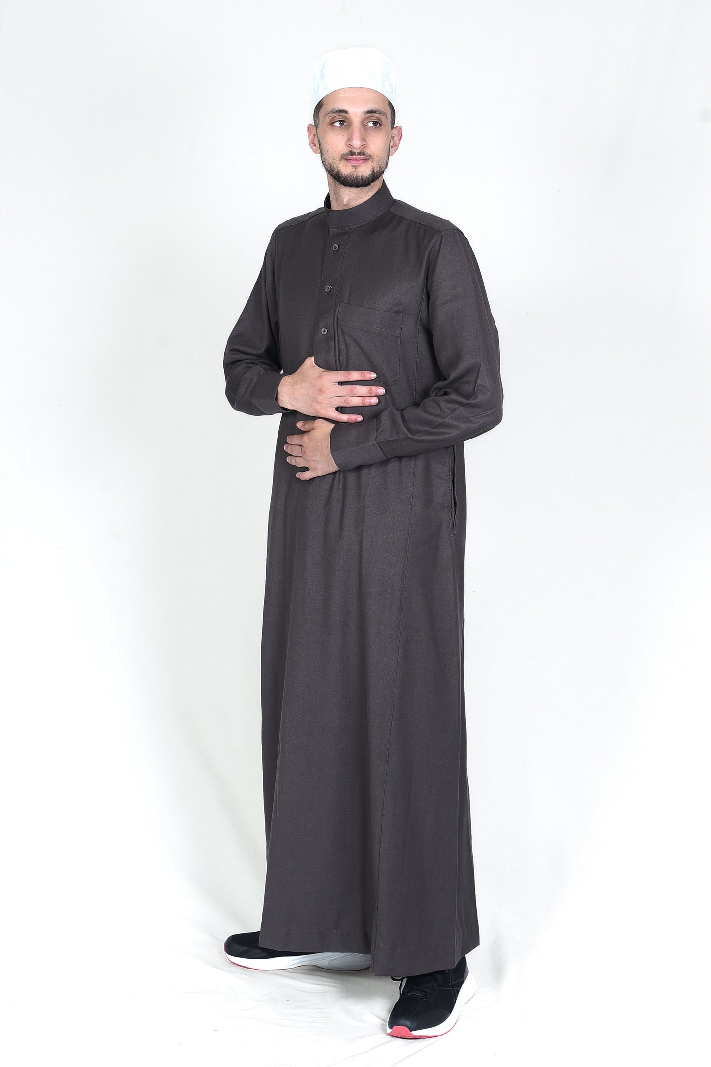Droush Winter Thobe – Dark Brown