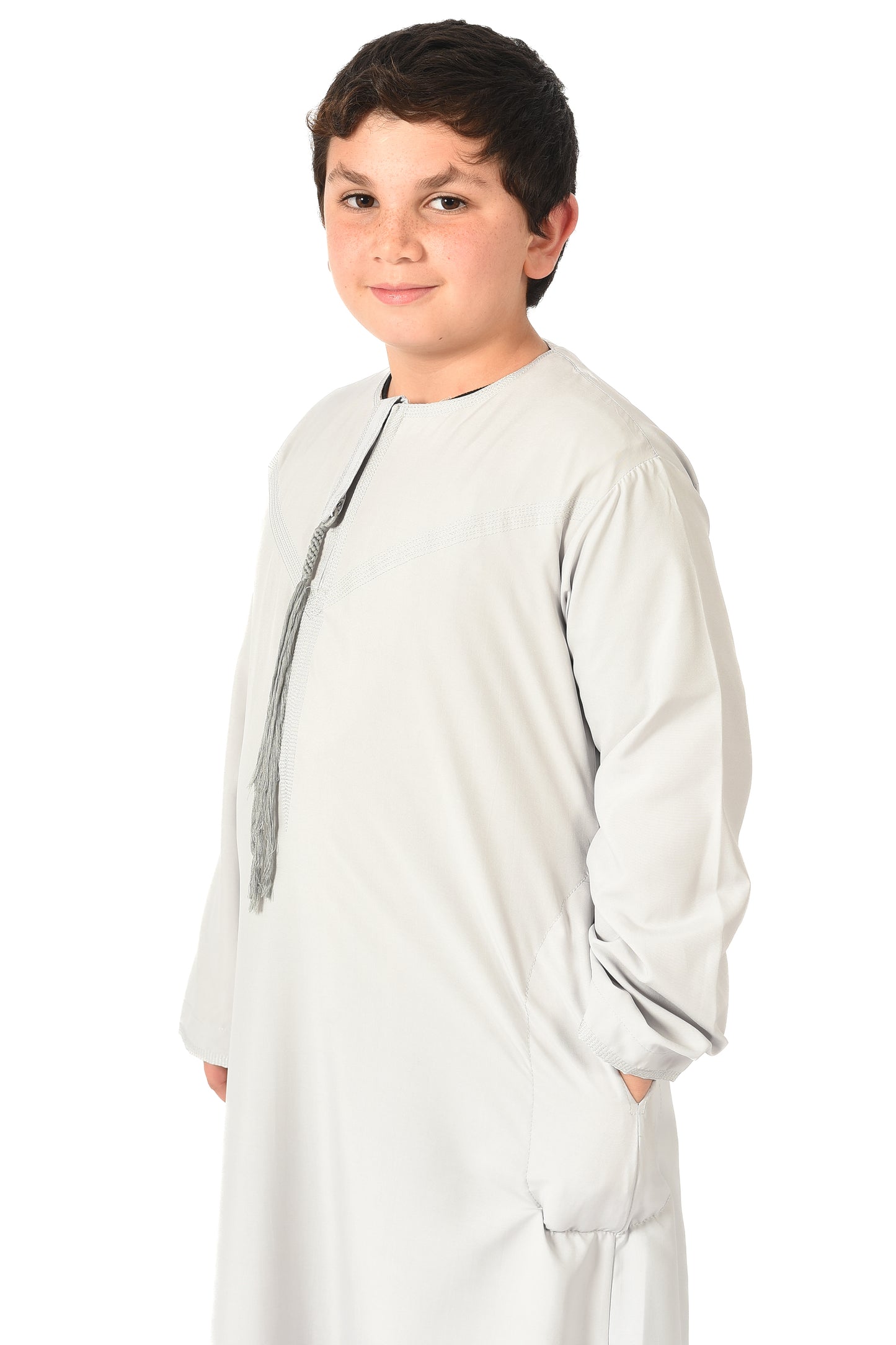 Al-Othman Kids Tassel Thobe - Alloy