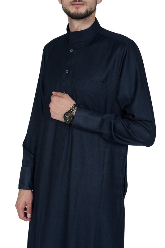 Droush Winter Thobe – Dark Blue