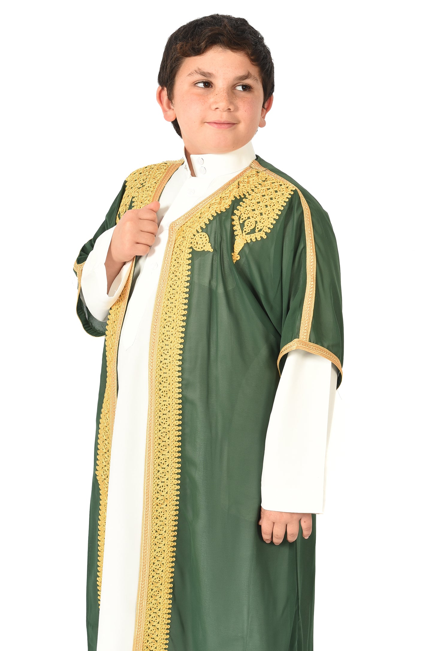 Boy's Saudi Abaya Jubba - Green
