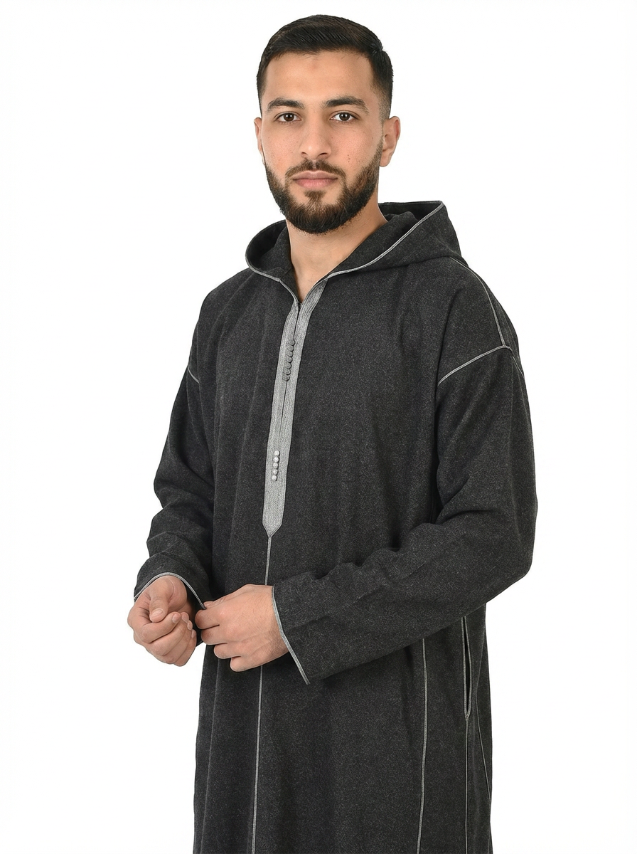 Anthracite Men's Winter Thobe Pull Over