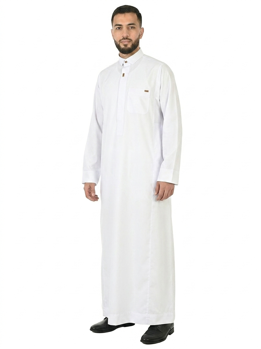 Brilliant White Al Fares Premium Thobe