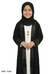 Tap Shoe Girls Luxe Embroidered Saudi Abaya