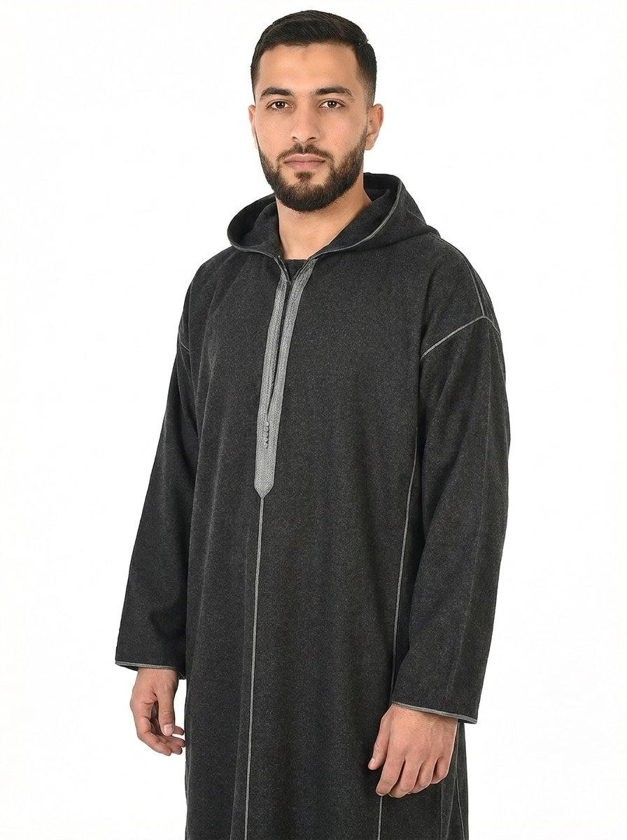 Anthracite Men's Winter Thobe Pull Over