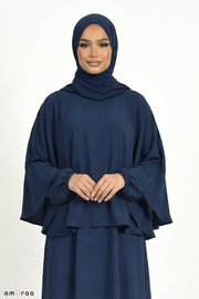 Medieval Blue Airflow Cape Abaya