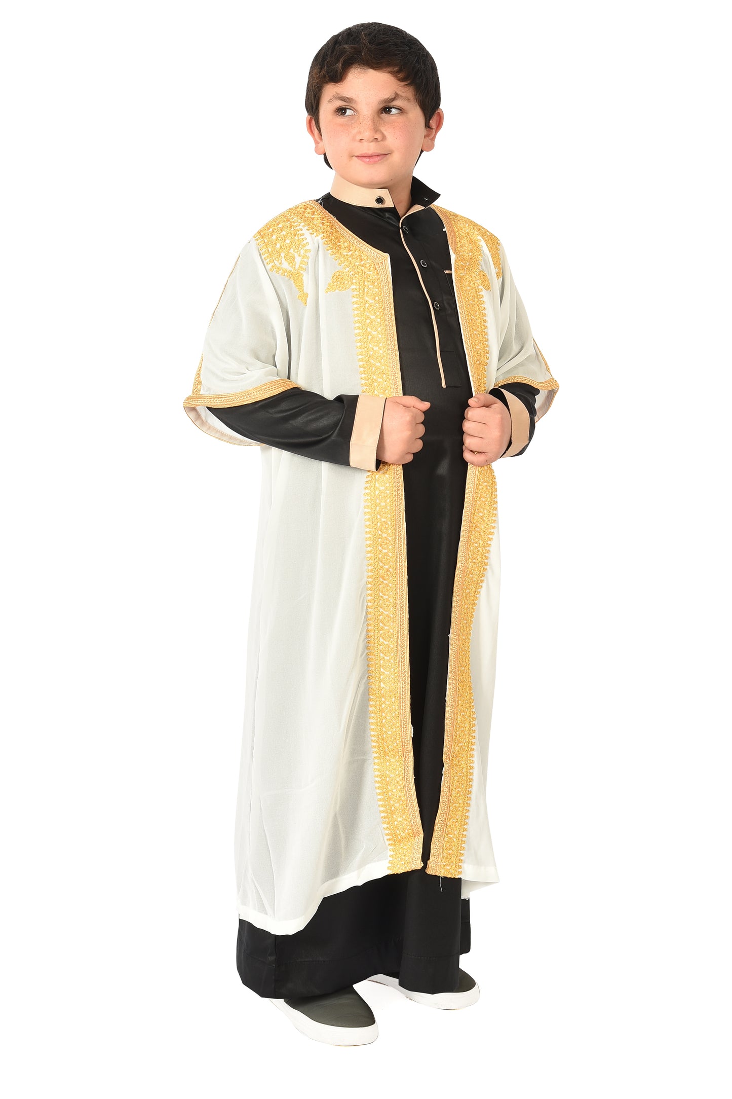 Boy's Saudi Abaya Jubba - White