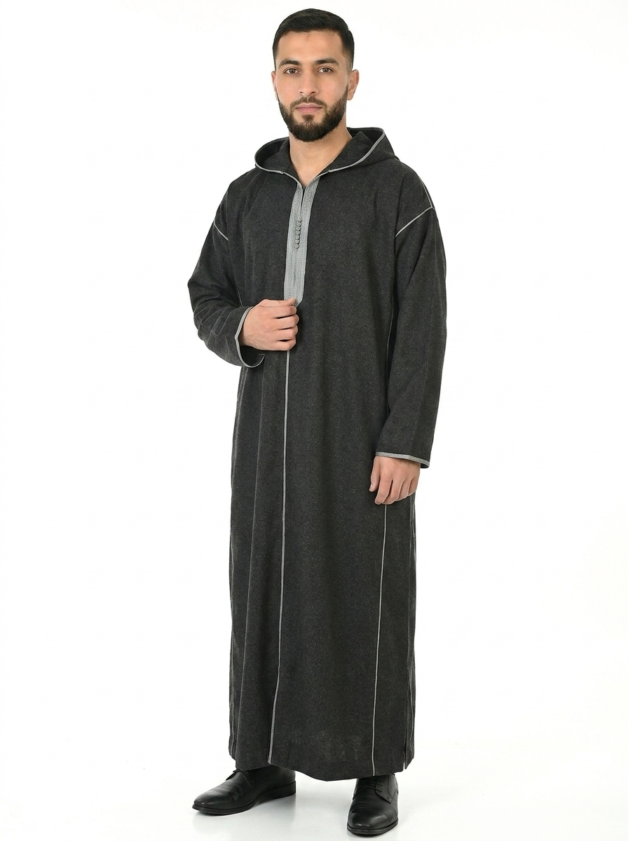 Anthracite Men's Winter Thobe Pull Over