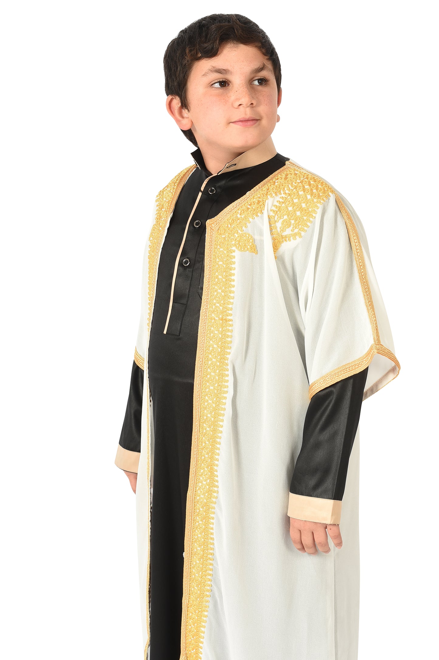 Boy's Saudi Abaya Jubba - White