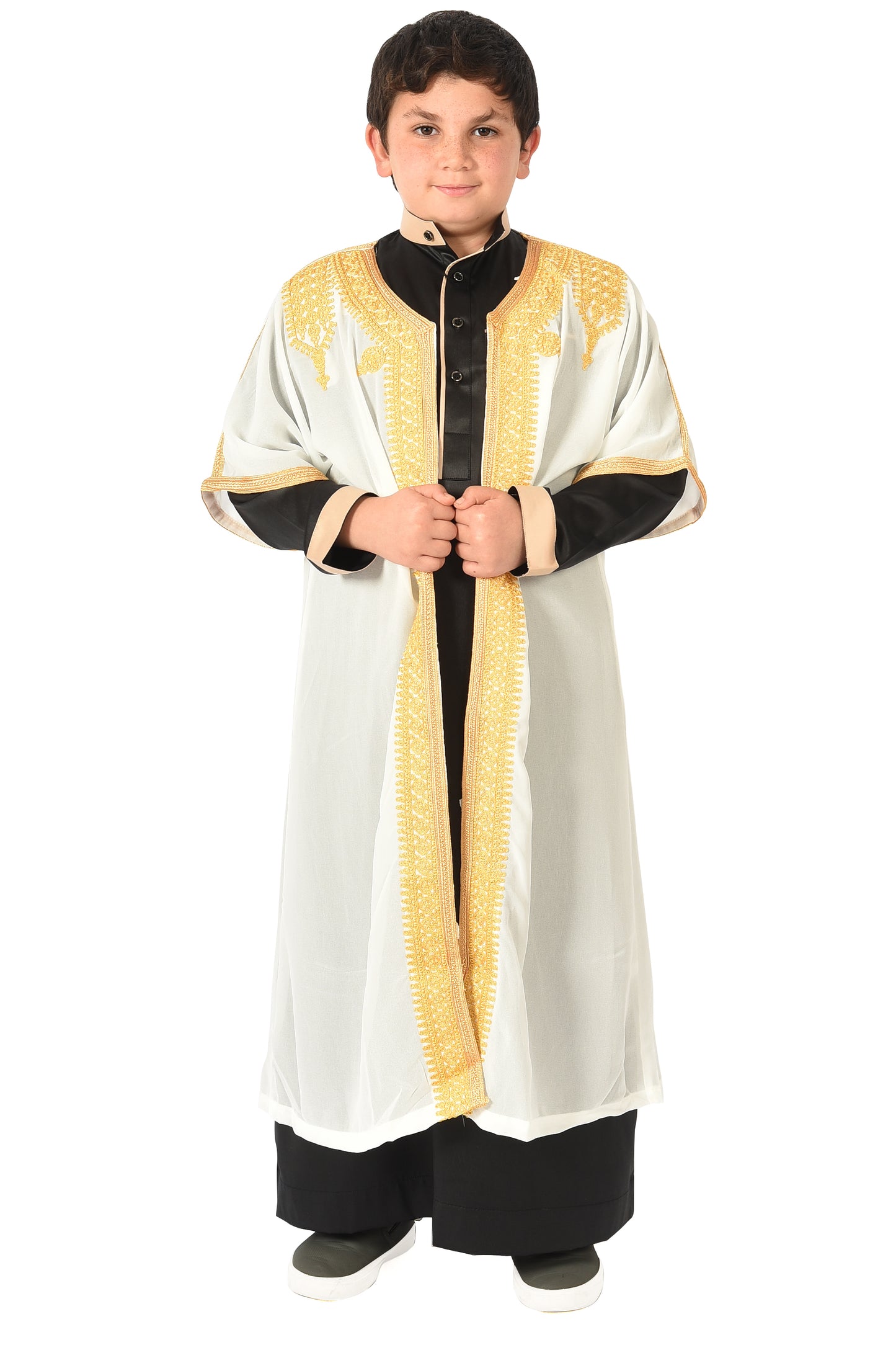 Boy's Saudi Abaya Jubba - White