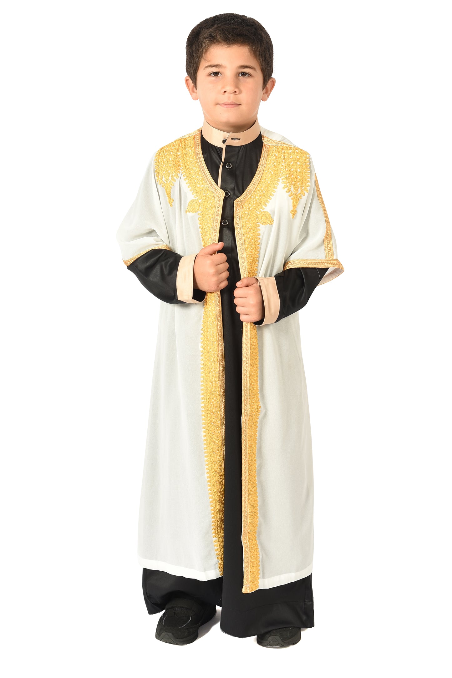 Boy's Saudi Abaya Jubba - White