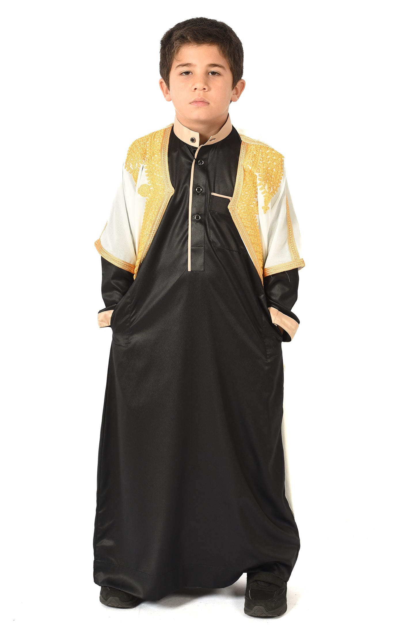 Boy's Saudi Abaya Jubba - White
