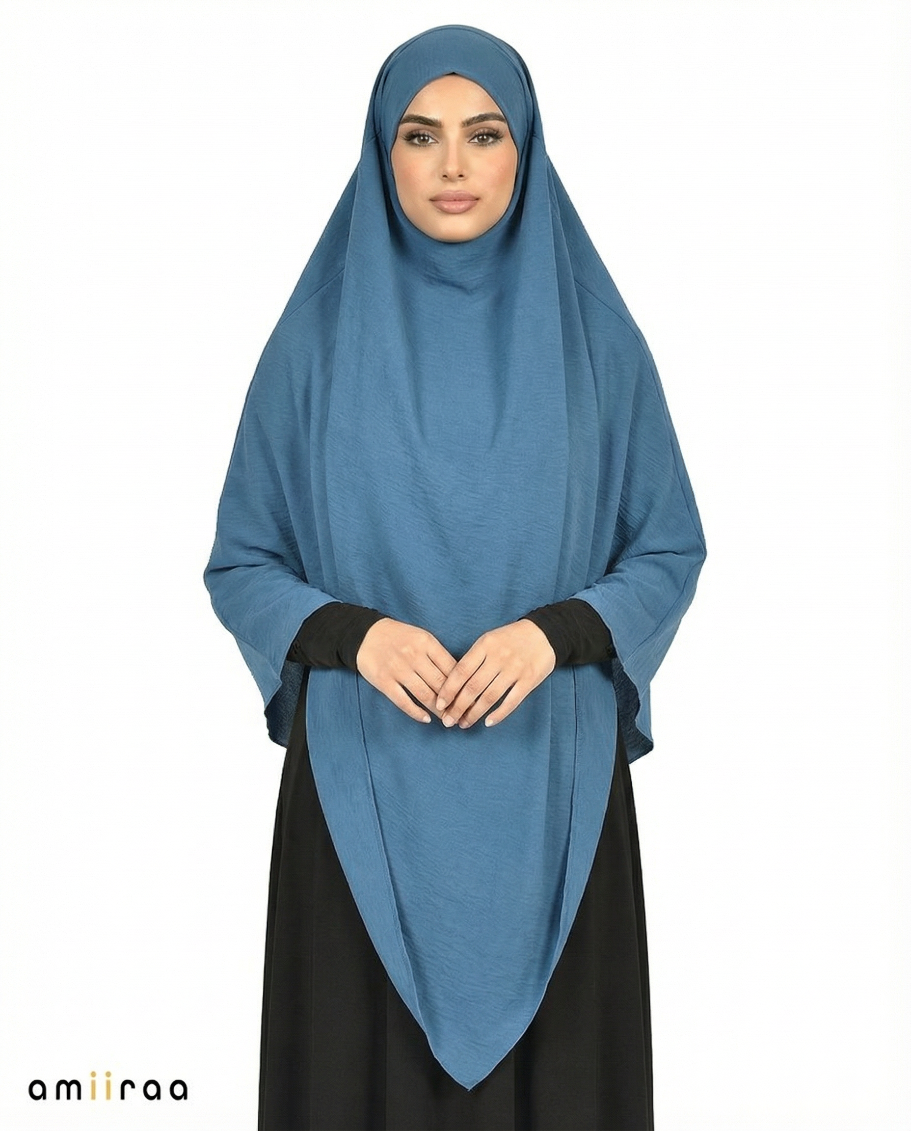 Dutch Blue Single Layer Airflow Modest Khimar