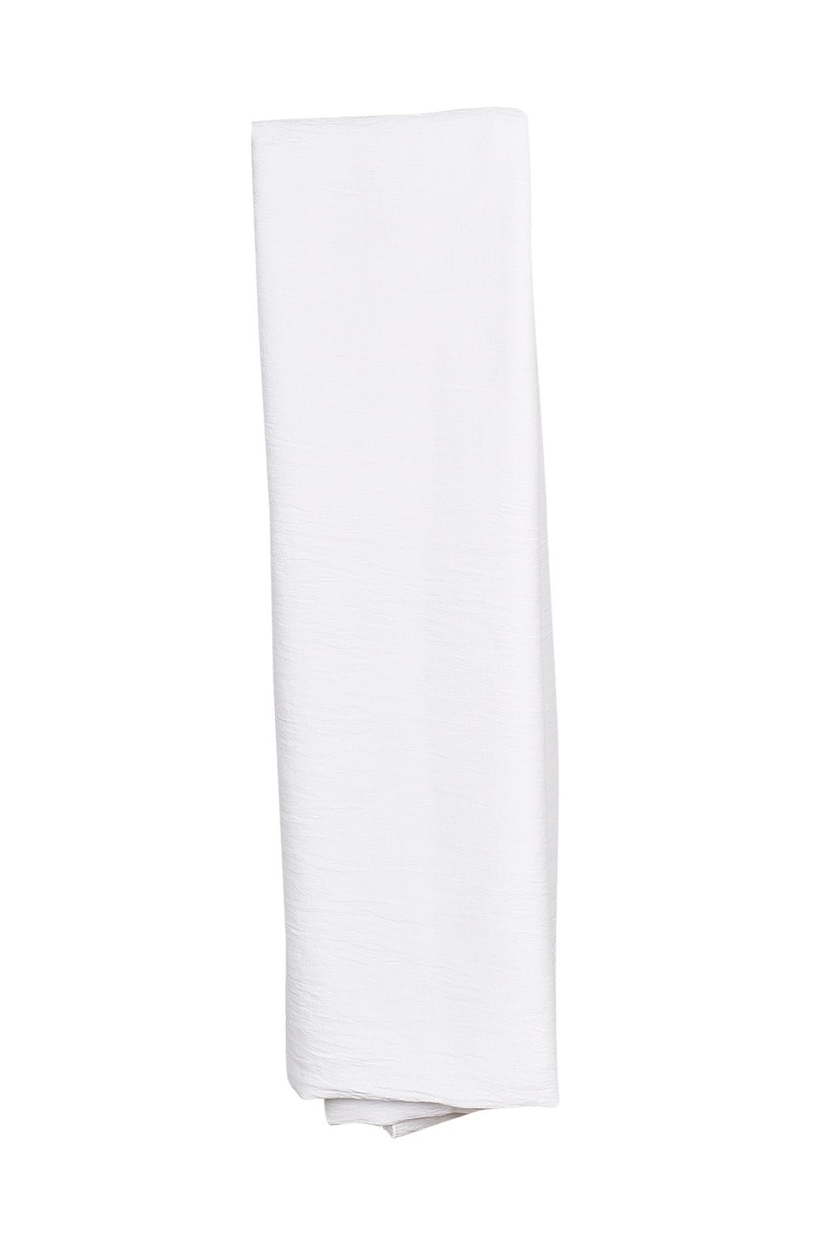 Brilliant White Soft airflow fabric scarf with a subtle crinkle texture, perfect for daily modest wear.