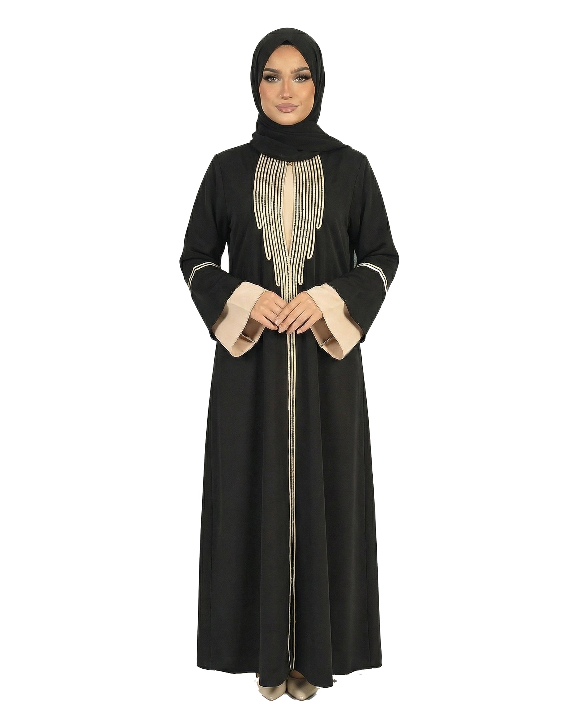 Katalia Style 3 Piece Modest Abaya Set – Meteorite