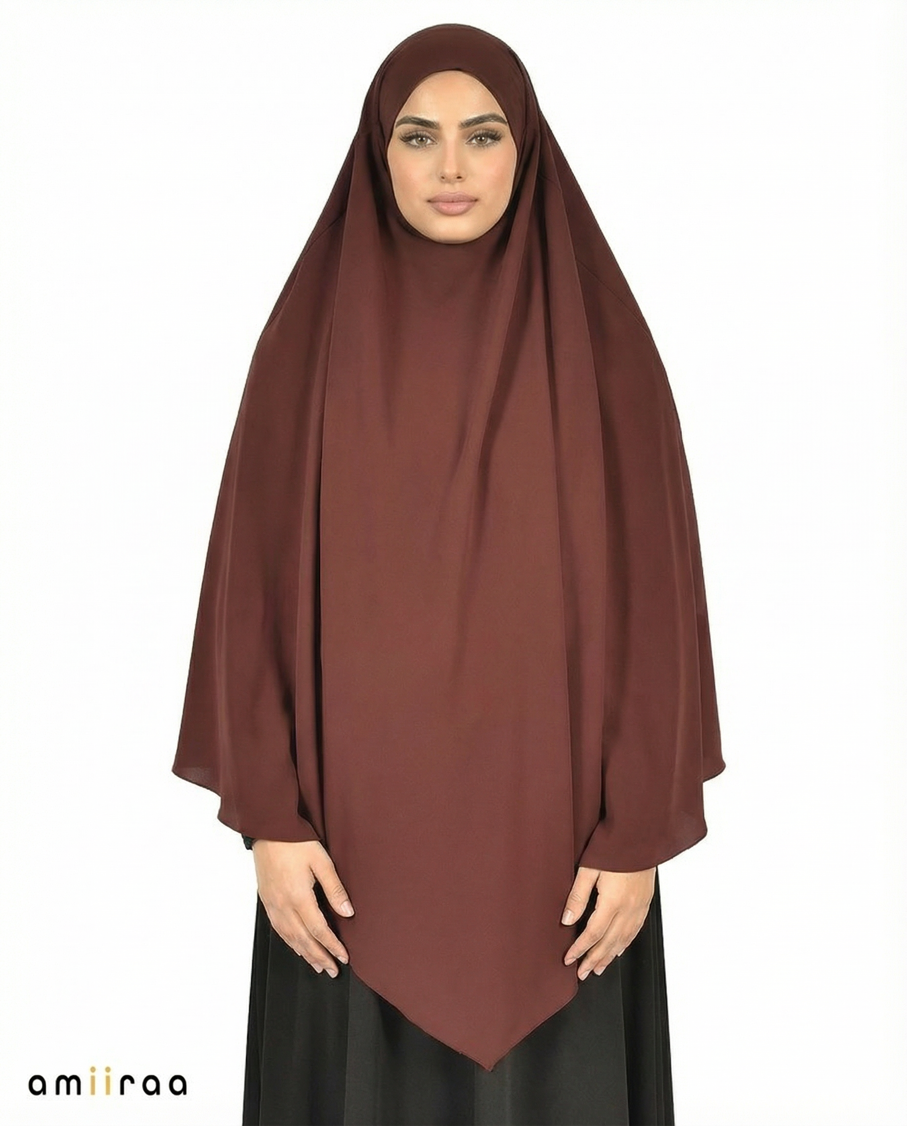 Red Earth Single Layer Flow Modest Khimar