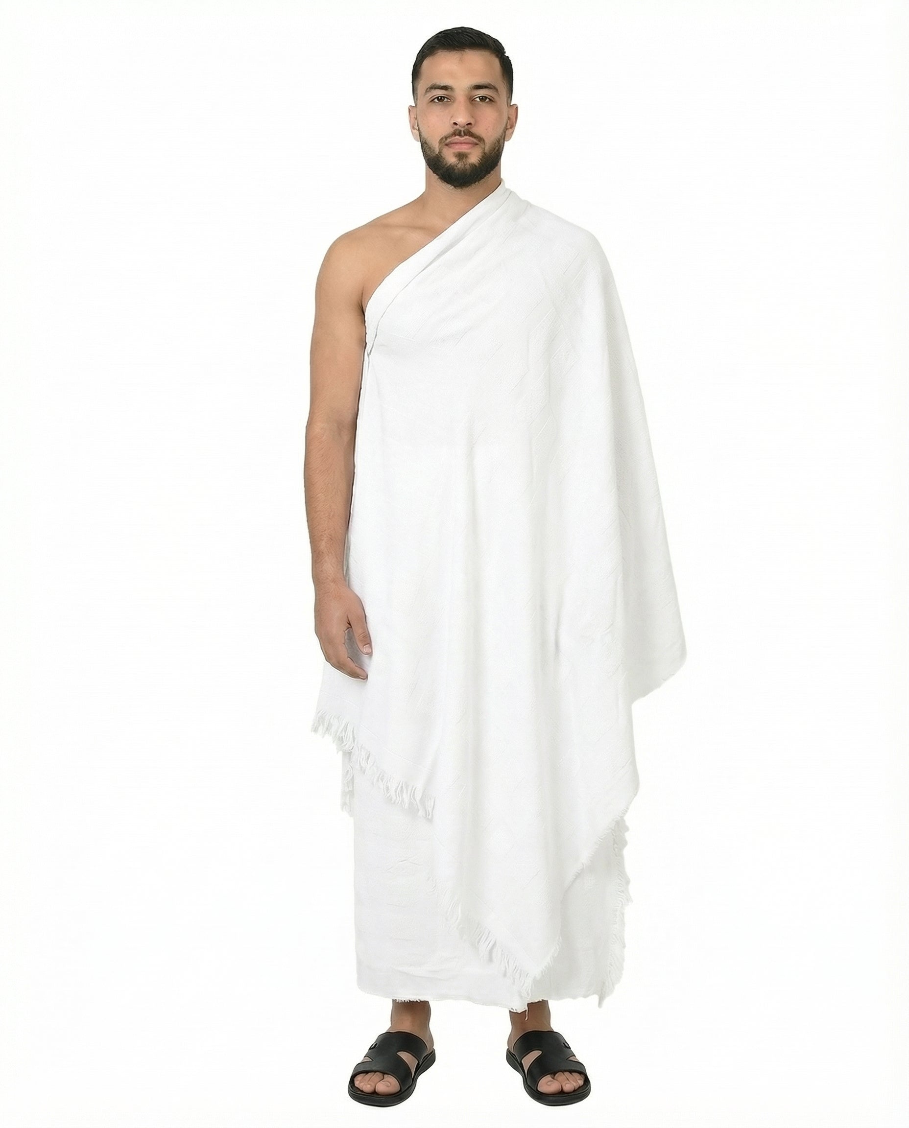 Brilliant White Classic Lightweight Men’s Ihram Two-Piece Set