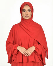 Red Alert Airflow Cape Abaya