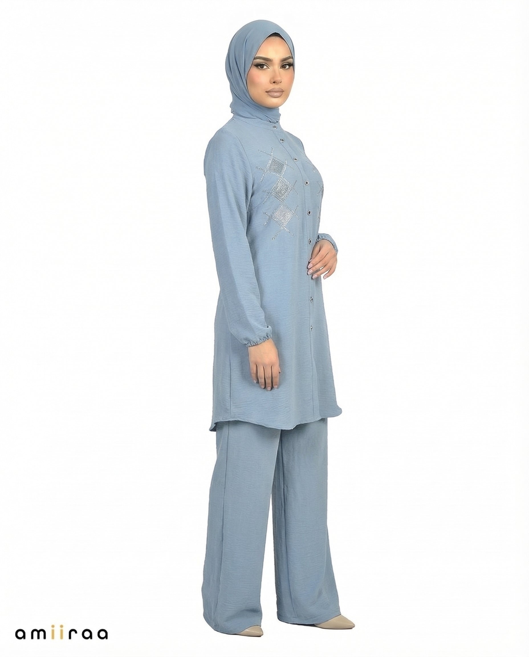 Tradewinds Diamante Embellished Modest 2PC Set