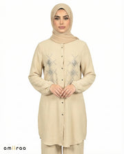 Semolona Diamante Embellished Modest 2PC Set