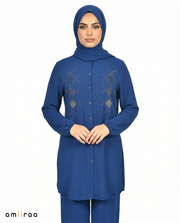 Surf The Web Diamante Embellished Modest 2PC Set