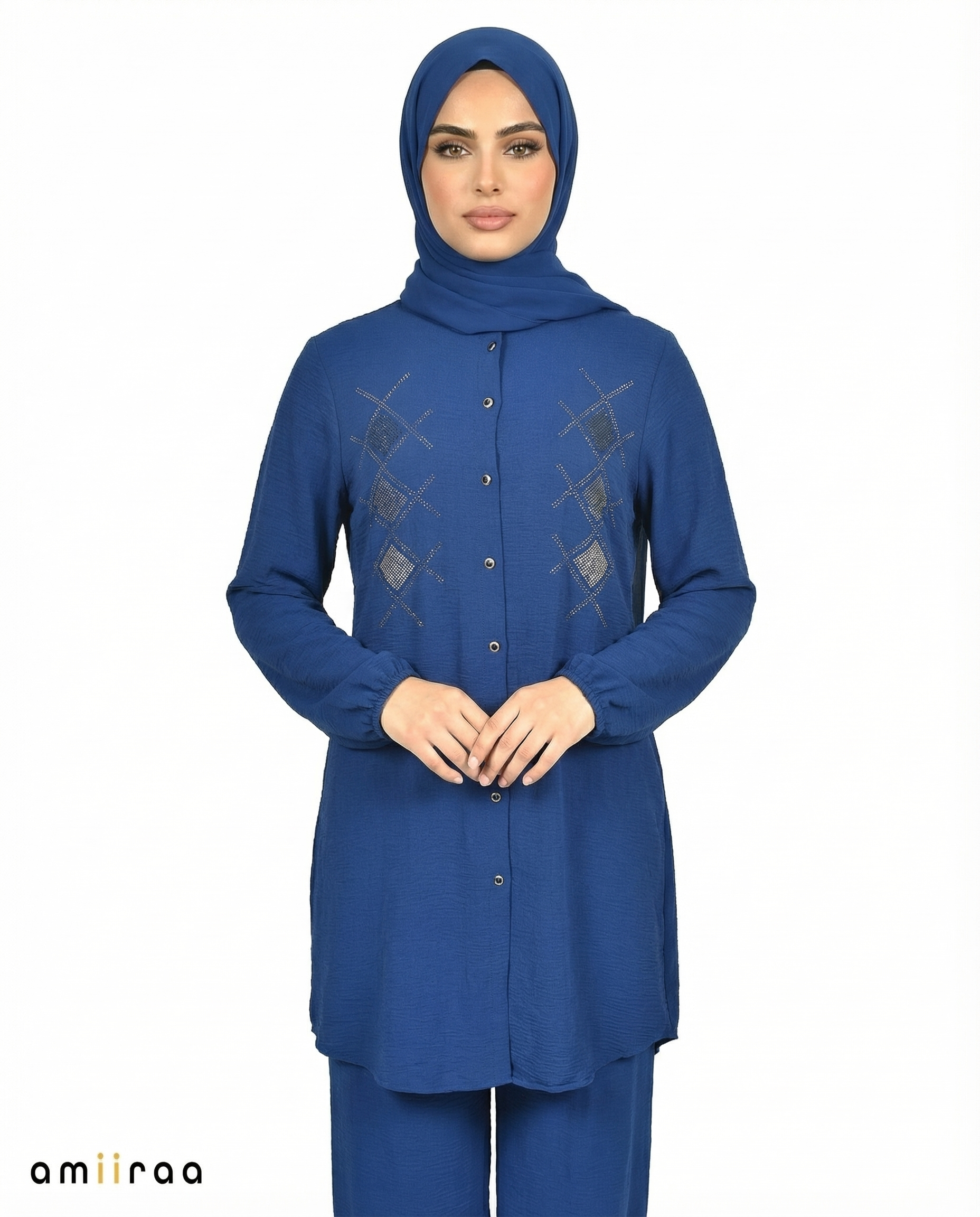 Surf The Web Diamante Embellished Modest 2PC Set