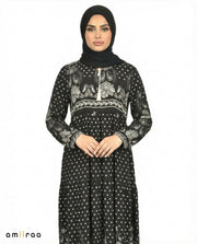 Tap Shoe Bohemian Floral Modest Maxi Dress