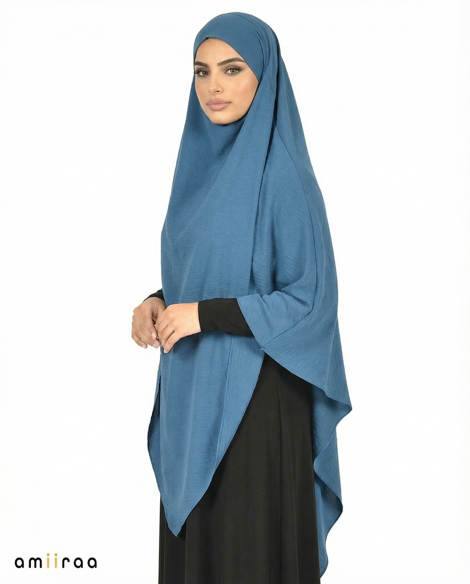Dutch Blue Single Layer Airflow Modest Khimar