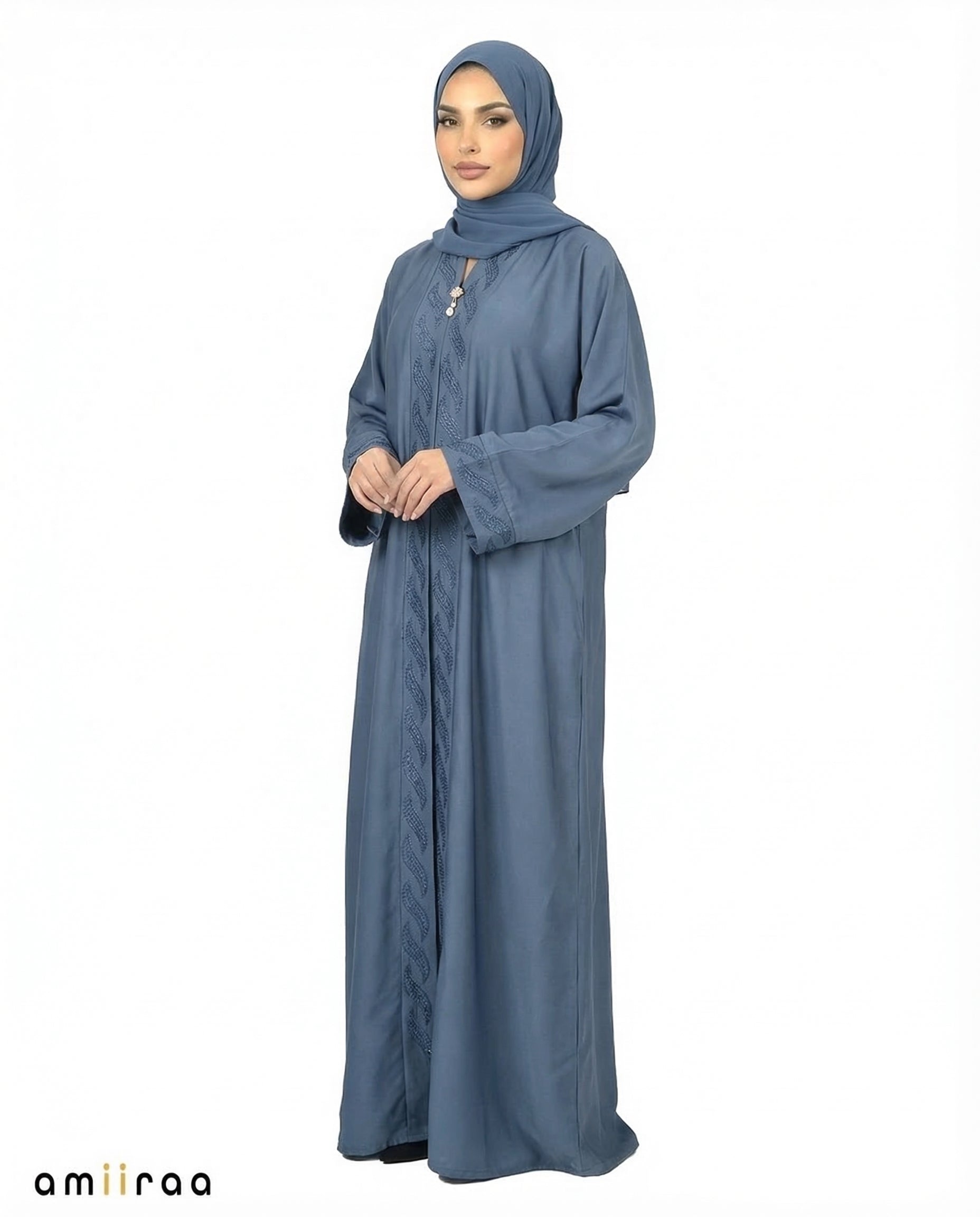 Tradewinds Diamante Front Panel Abaya