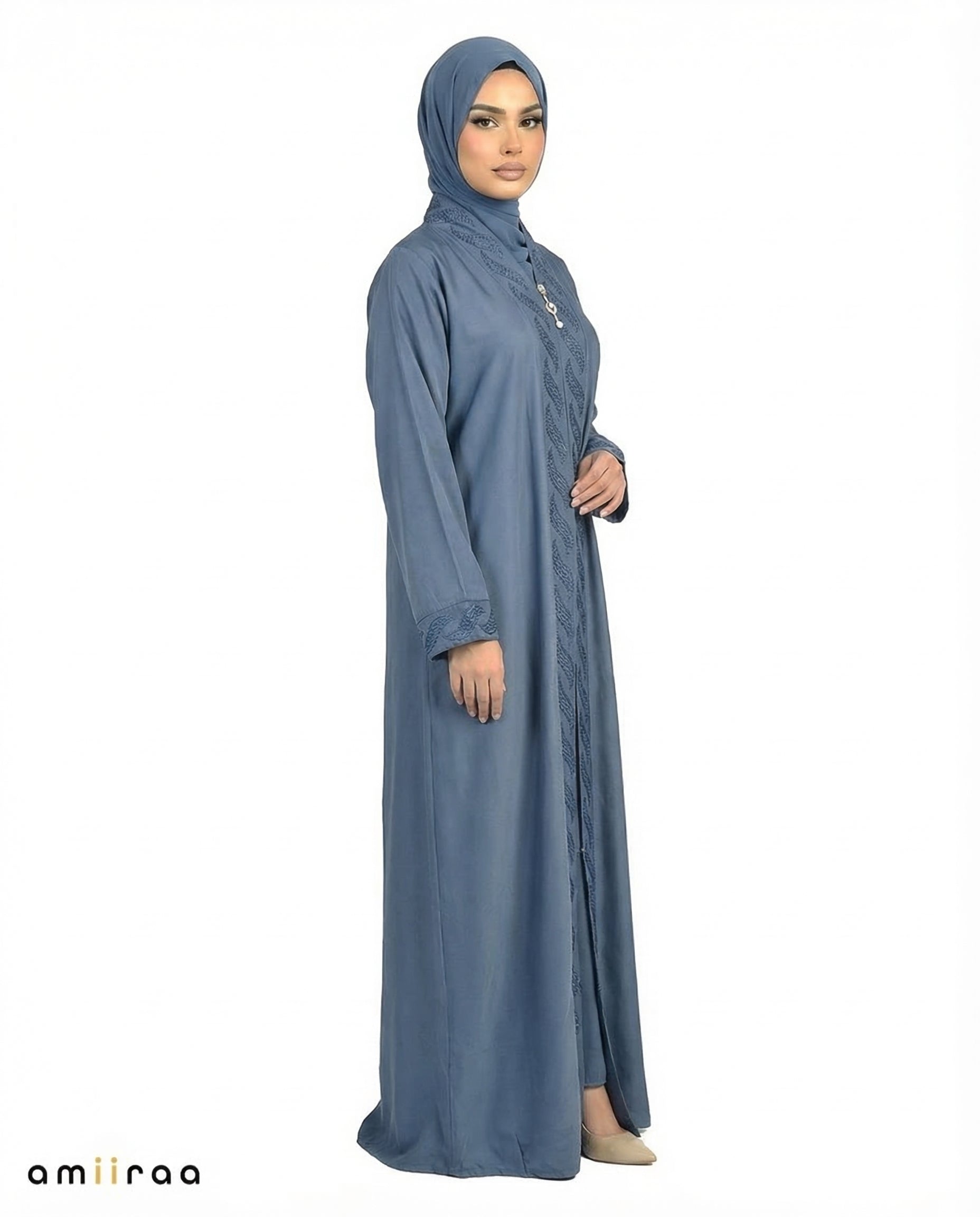 Tradewinds Diamante Front Panel Abaya