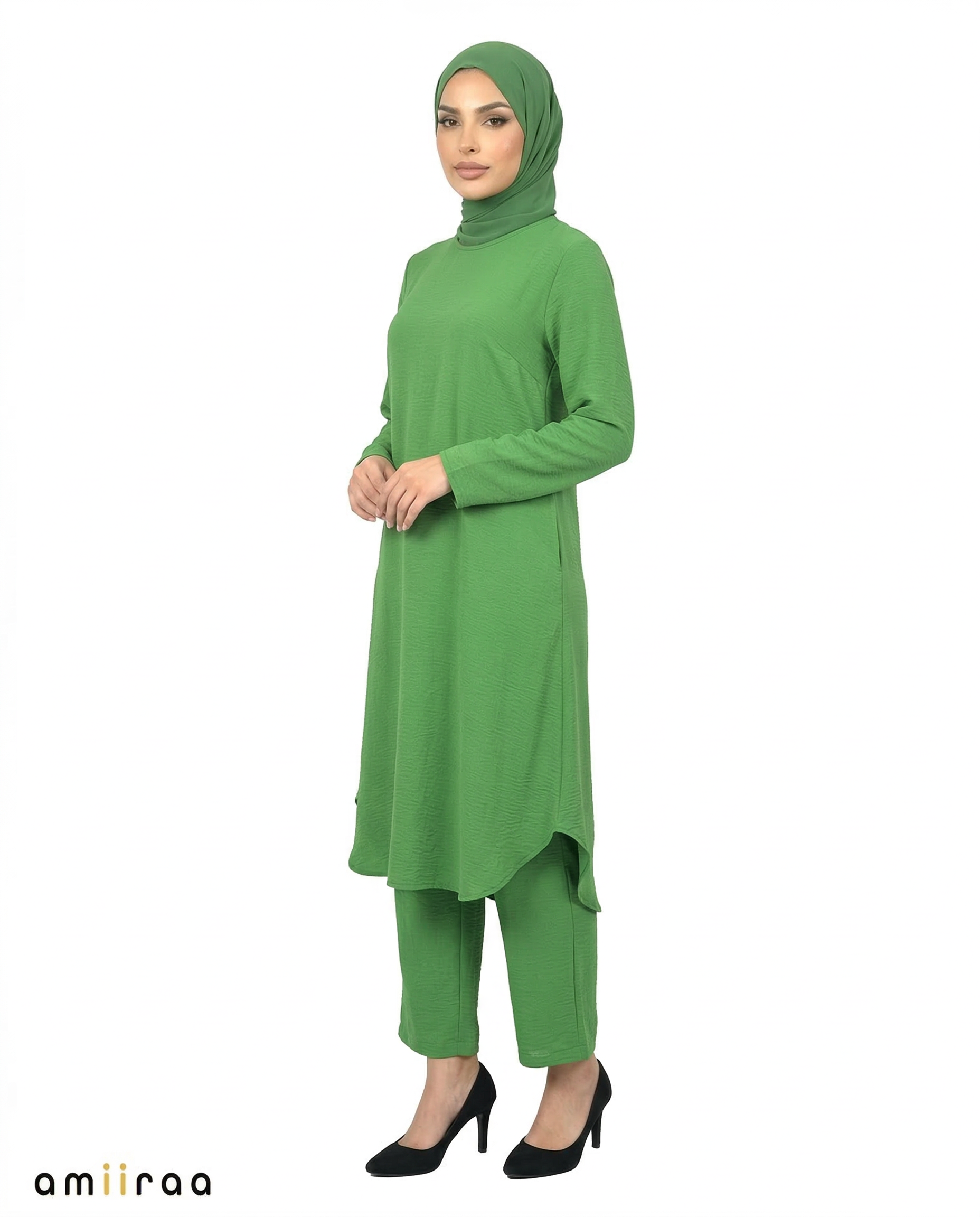 Green Bee Modest Airflow Tunic & Pants 2PC Set