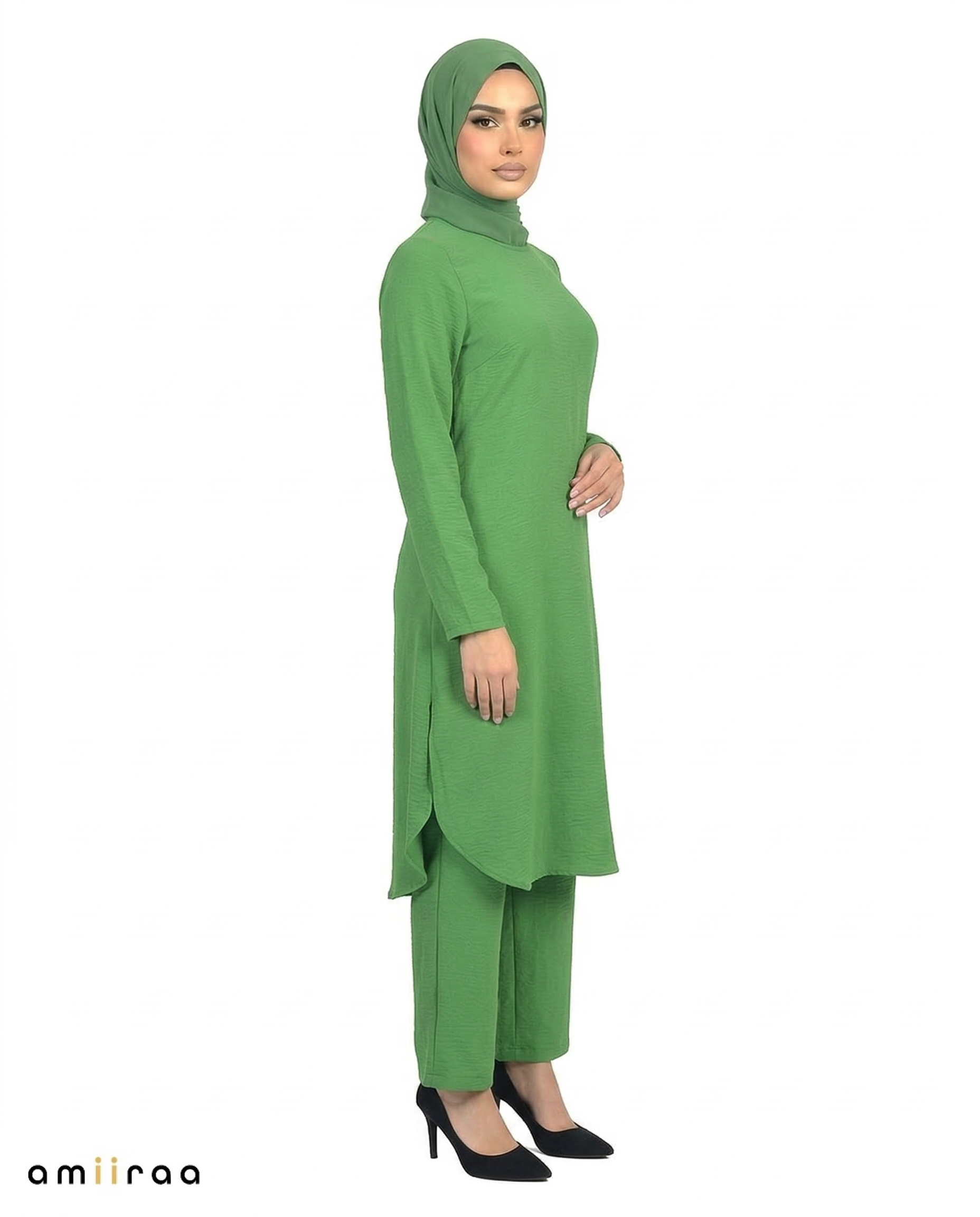 Green Bee Modest Airflow Tunic & Pants 2PC Set