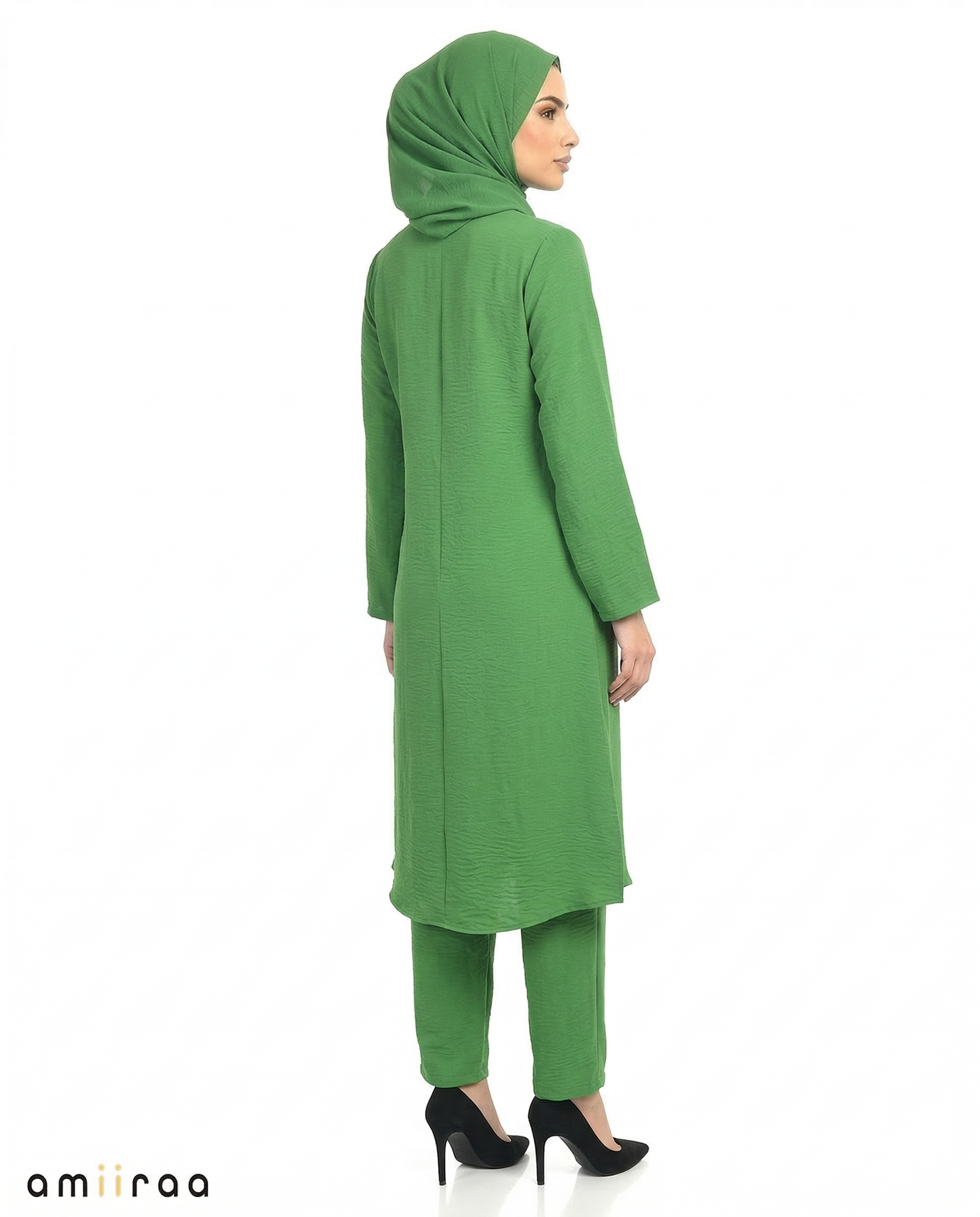 Green Bee Modest Airflow Tunic & Pants 2PC Set