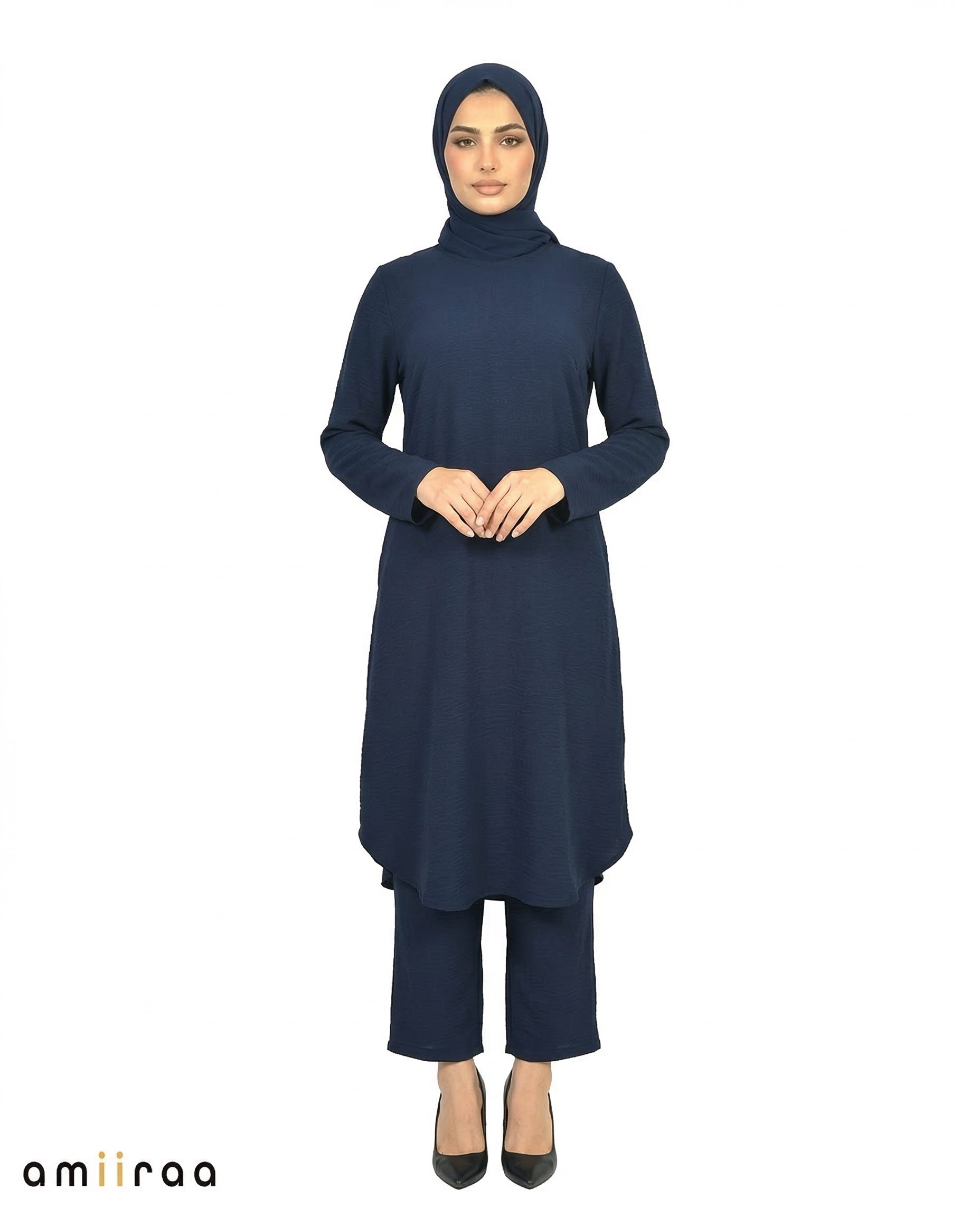Black Iris Modest Airflow Tunic & Pants 2PC Set