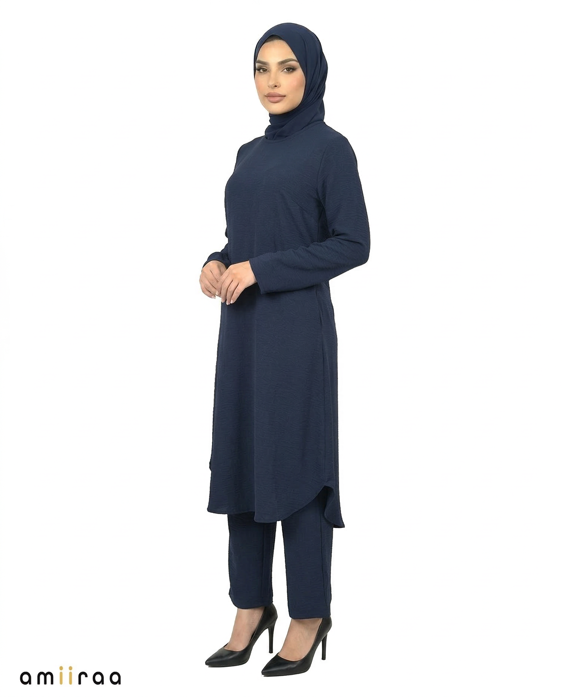 Black Iris Modest Airflow Tunic & Pants 2PC Set
