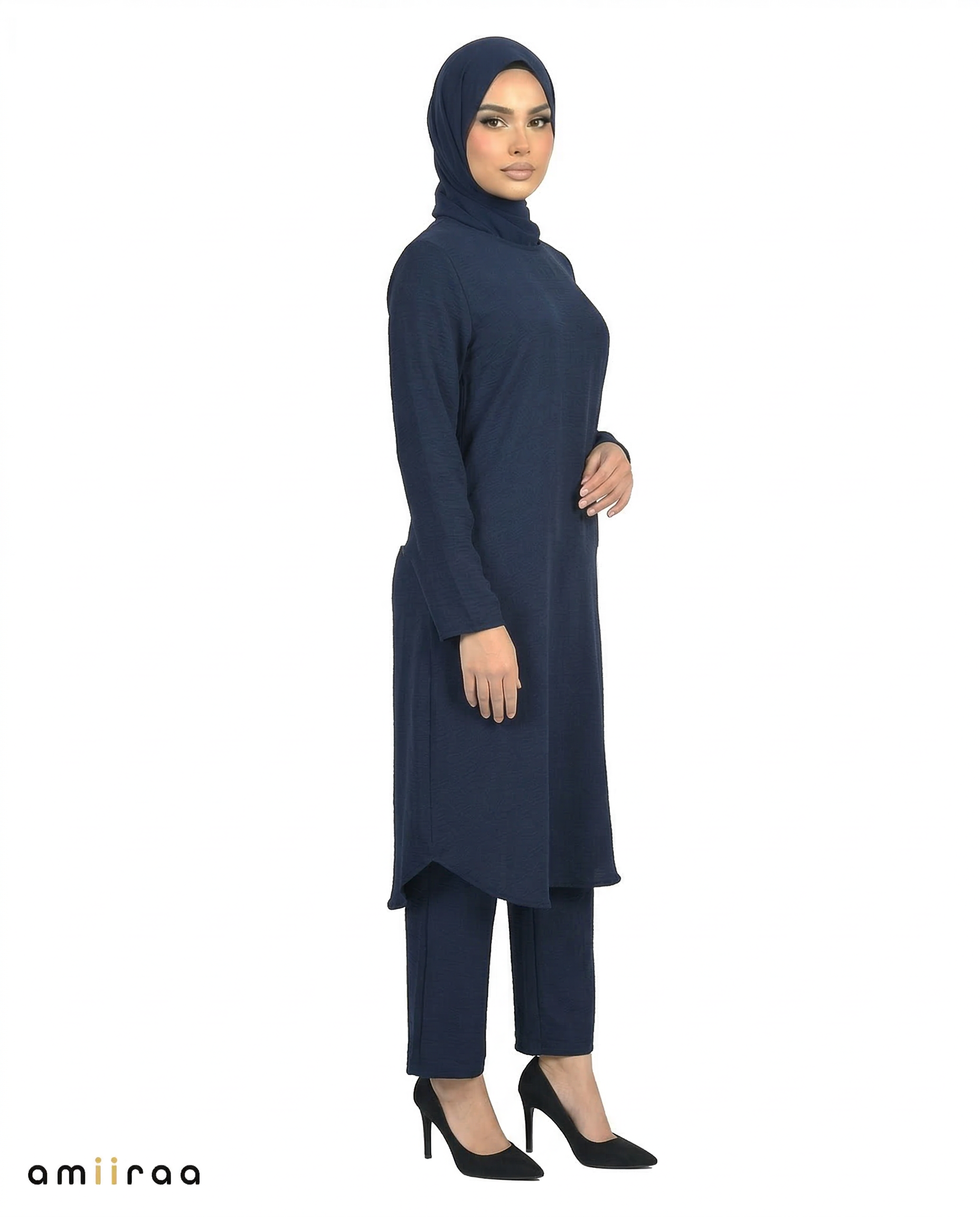 Black Iris Modest Airflow Tunic & Pants 2PC Set