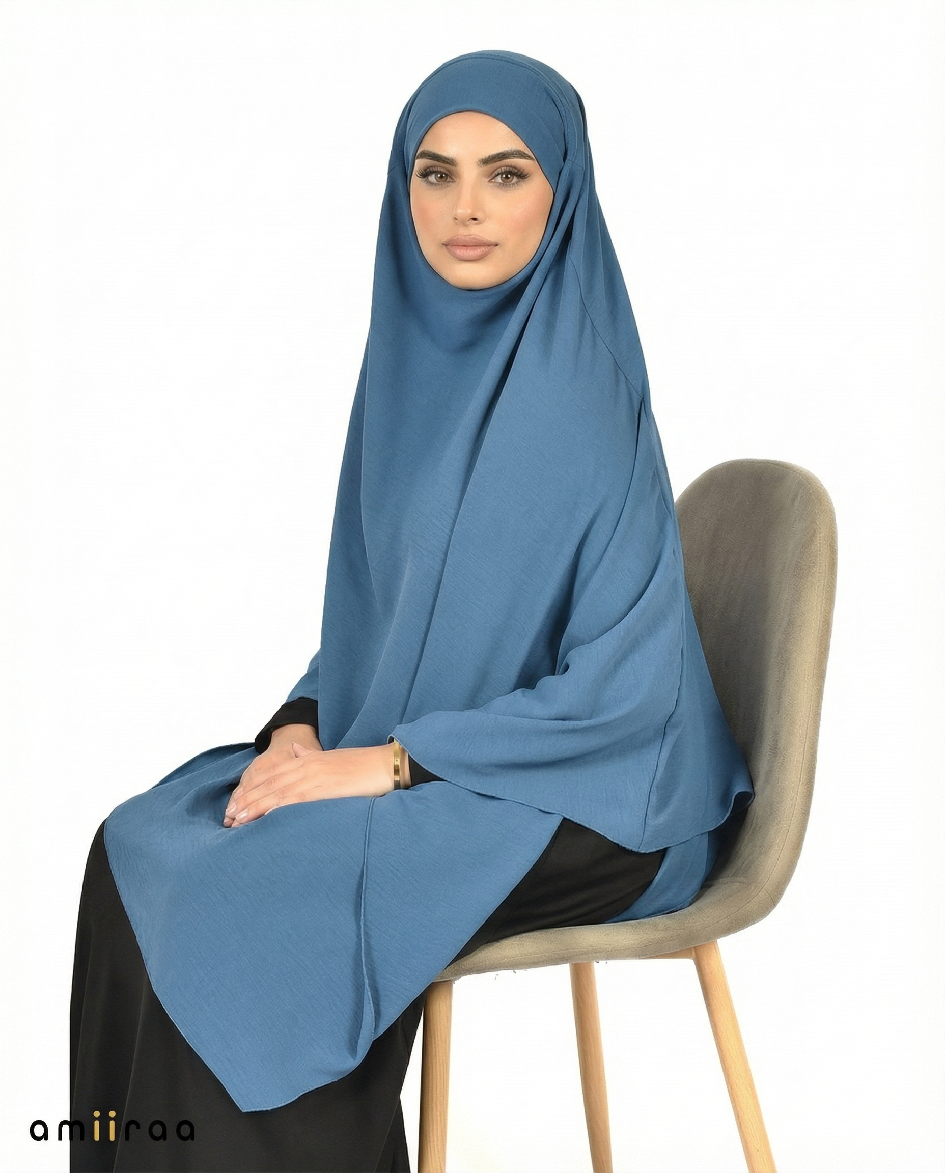 Dutch Blue Single Layer Airflow Modest Khimar