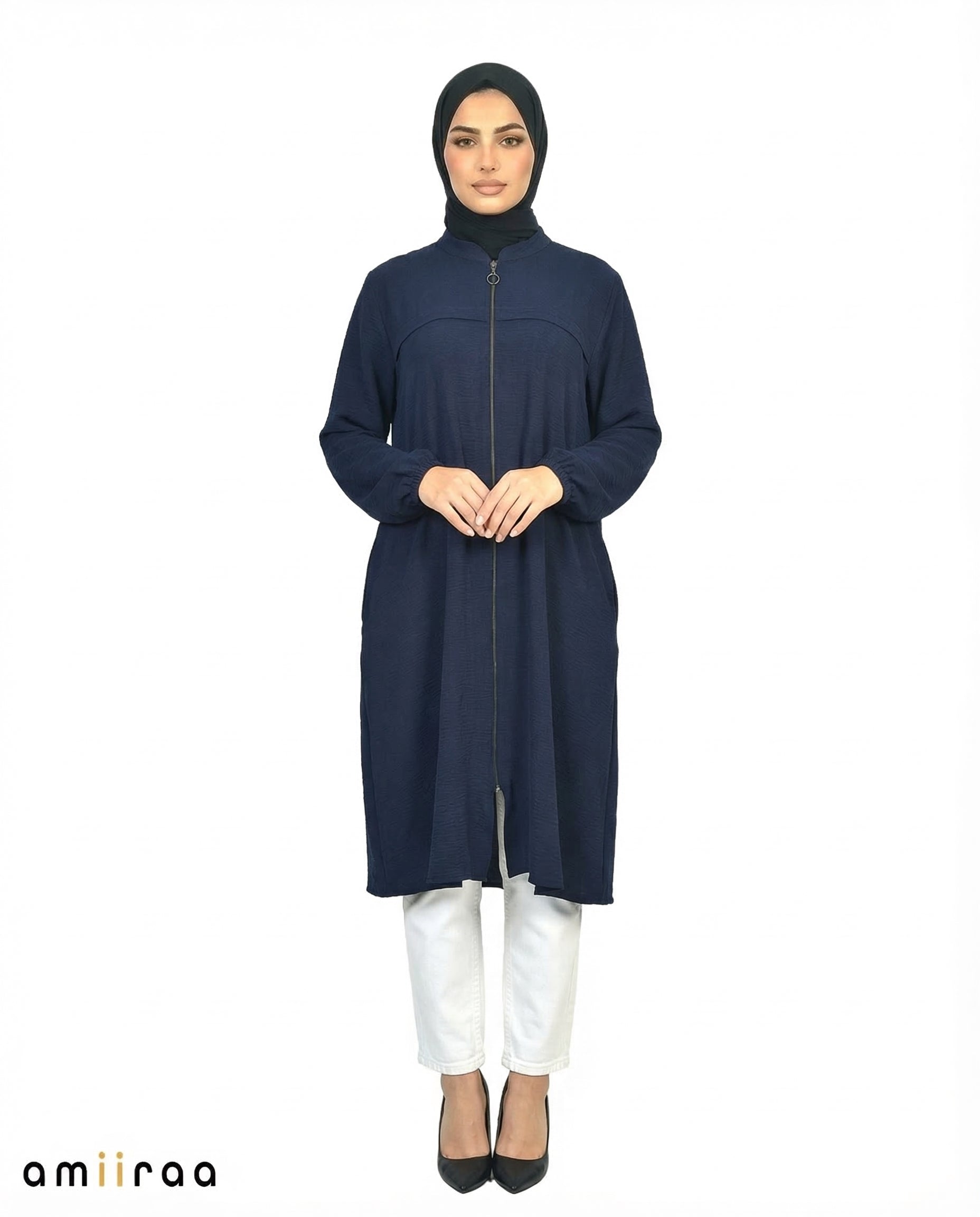Black Iris Ladies Modest Longline Tunic