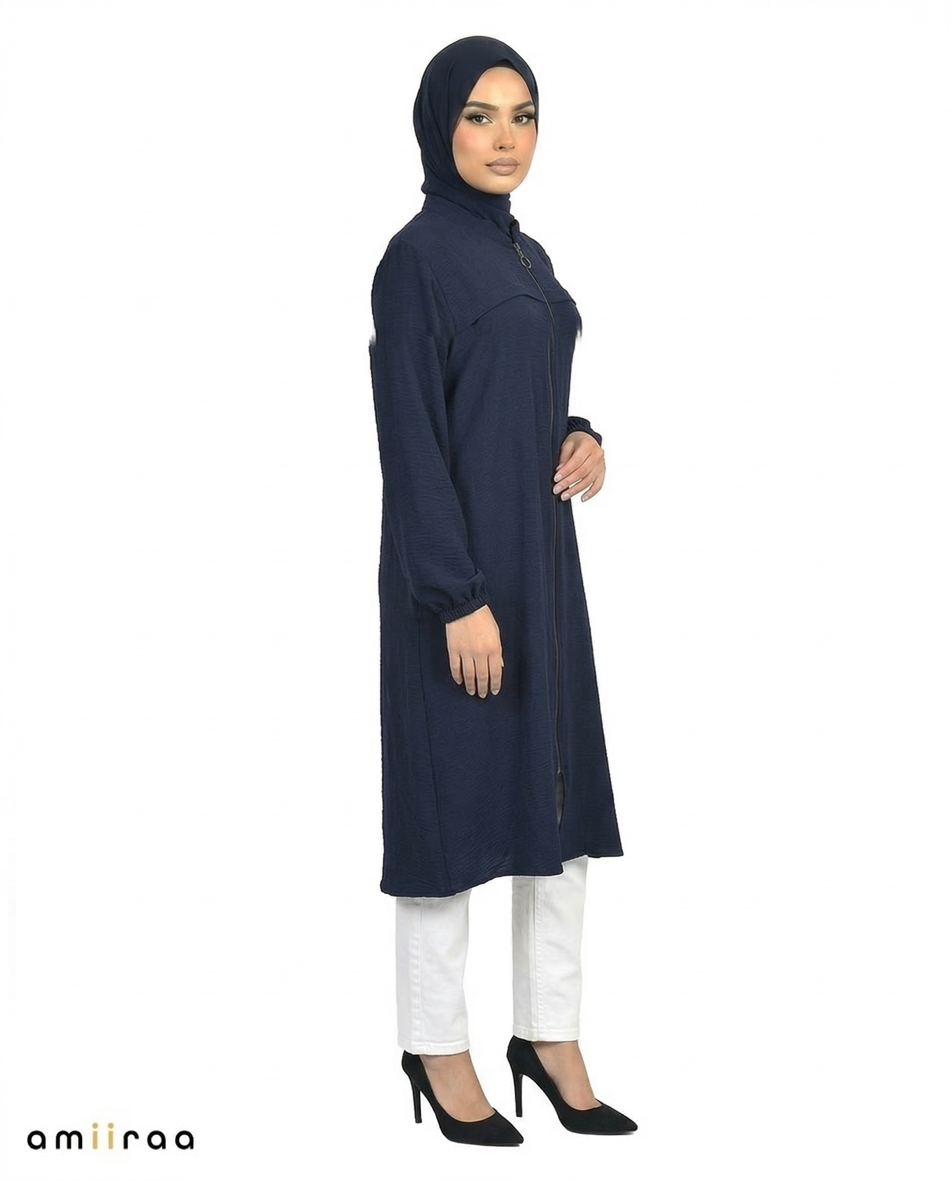 Black Iris Ladies Modest Longline Tunic