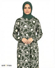 Sycamore Link Print Modest Longline Tunic Shirt