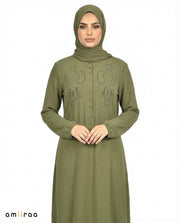 Four Leaf Beaded Modest Long Sleeve Tunic ShirtClover