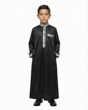 Tap Shoe Emirati Panel Collar Thobe with Chest Pocket