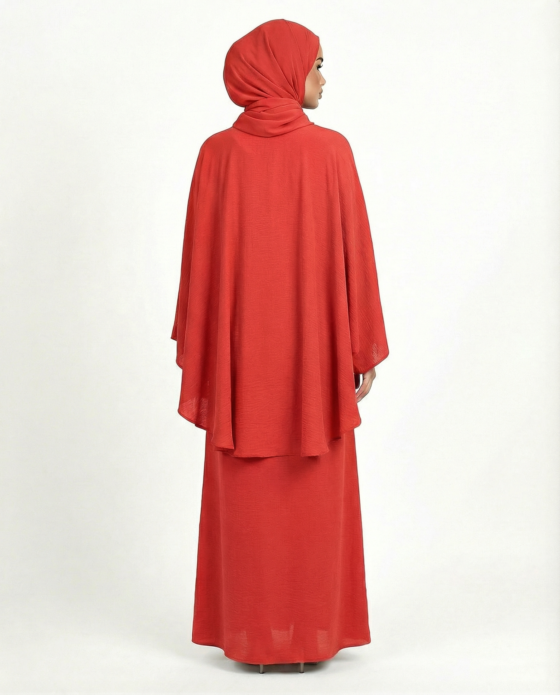 Red Alert Airflow Cape Abaya
