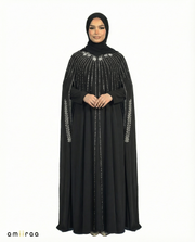 Tap Shoe Waterfall Beaded Two-Piece Cloak Abaya