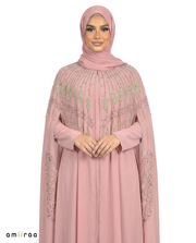 Toadstool Celeste Beaded Two-Piece Cloak Abaya Set