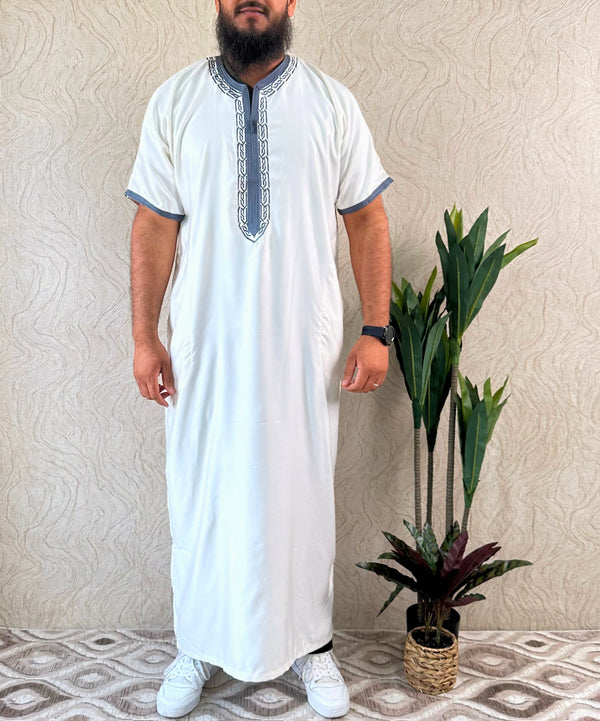 Maghribi Shorts Sleeve Thobe - Amiiraa