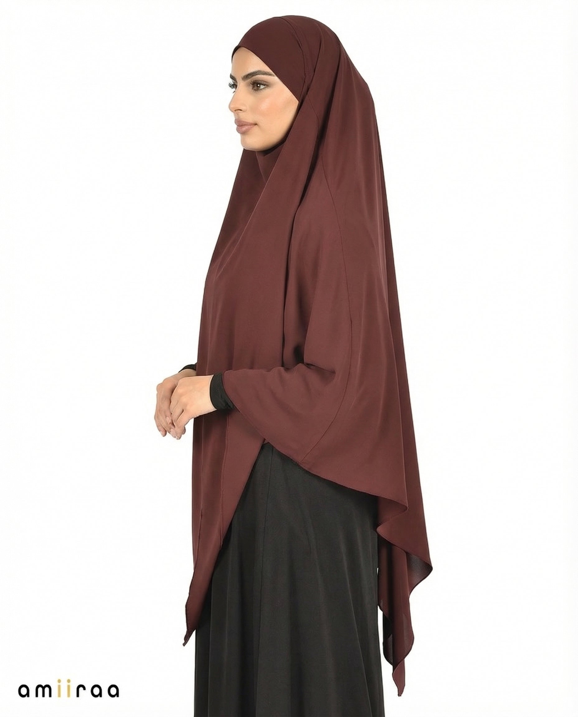 Red Earth Single Layer Flow Modest Khimar