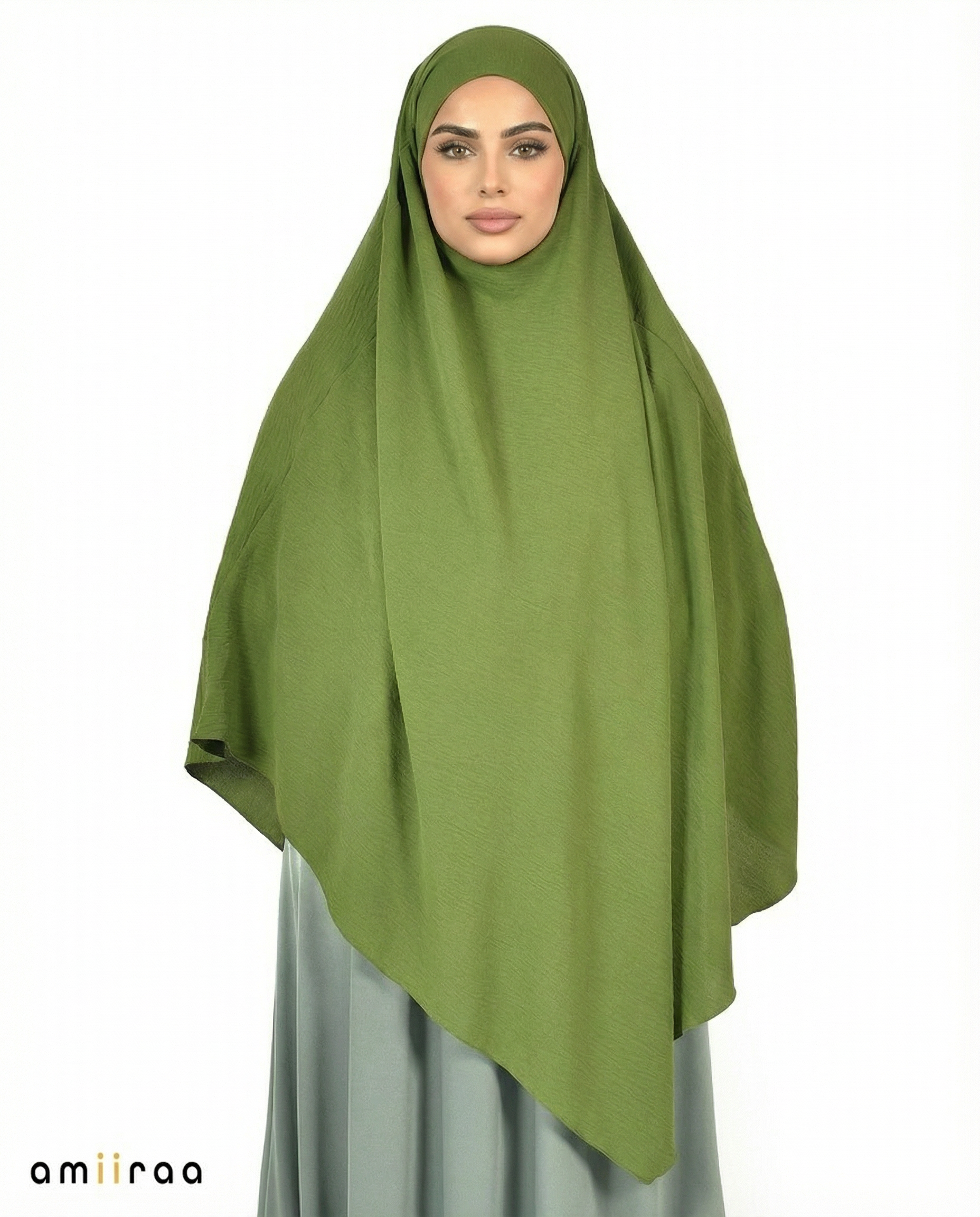 Garden Green Single Layer Airflow Modest Khimar