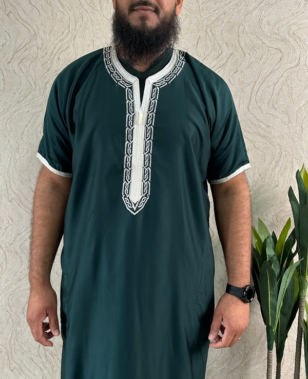 Maghribi Shorts Sleeve Thobe - Amiiraa