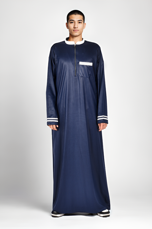 Markim fancy Thobe – Navy Blue